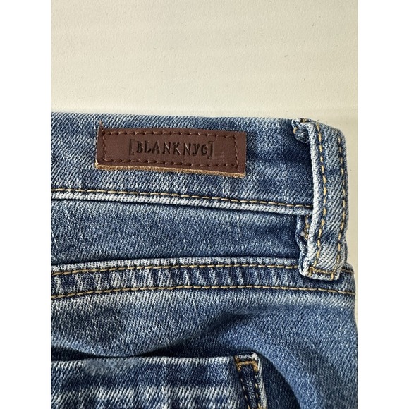 Blank NYC Jeans Women's Size 29 Blue Skinny Classic‎ Stretch Mid Rise Distressed - Picture 6 of 10